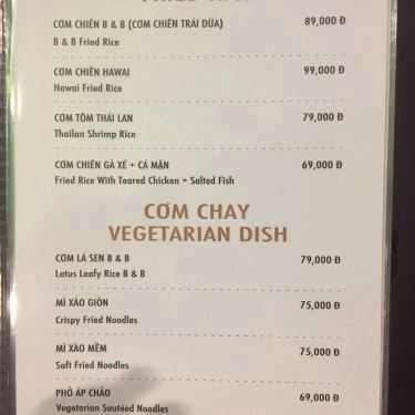 Thực đơn- Black & Brown Coffee - Saigon Pearl