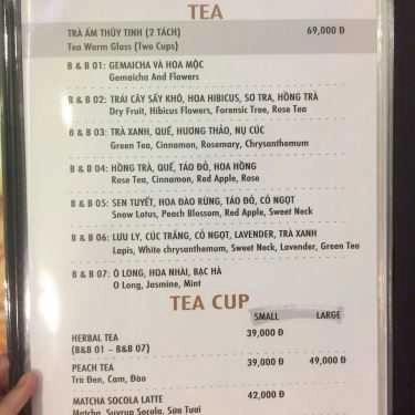 Thực đơn- Black & Brown Coffee - Saigon Pearl