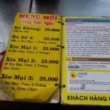 Thực đơn- Ăn vặt Bò Né 3 Ngon - Bò Quanh Lửa Hồng - Tôn Đản