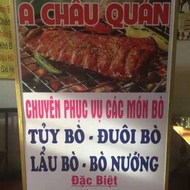 Thực đơn- Quán Nhậu A Châu Quán - Bò Tơ Rau Rừng