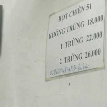 Thực đơn- Ăn vặt Bột Chiên 51