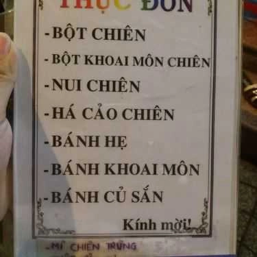 Thực đơn- Ăn vặt Bột Chiên - Bửu Long