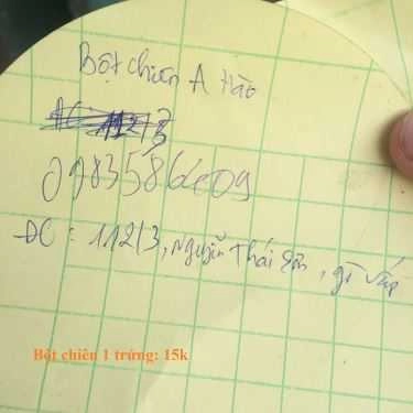 Tổng hợp- Ăn vặt Bột Chiên A Hào