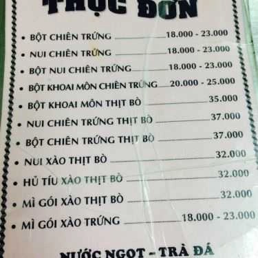 Thực đơn- Ăn vặt Bột Chiên Hải Vân - Đoàn Văn Bơ