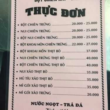 Thực đơn- Ăn vặt Bột Chiên Hải Vân - Đoàn Văn Bơ