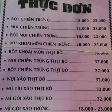 Thực đơn- Ăn vặt Bột Chiên Hải Vân - Đoàn Văn Bơ