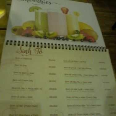 Thực đơn- Boutique Cafe - Hai Bà Trưng