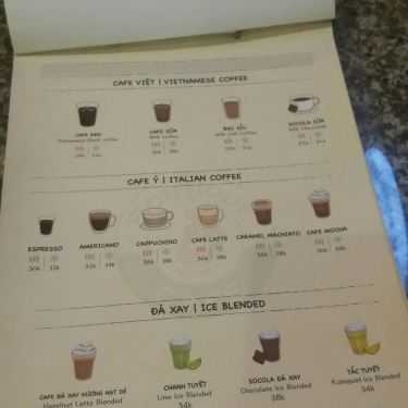 Thực đơn- Boutique Cafe - Hai Bà Trưng