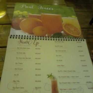 Thực đơn- Boutique Cafe - Hai Bà Trưng