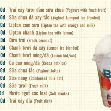 Thực đơn- Shop online Trái Cây Tươi 18 - Trái Cây Dầm & Nước Ép