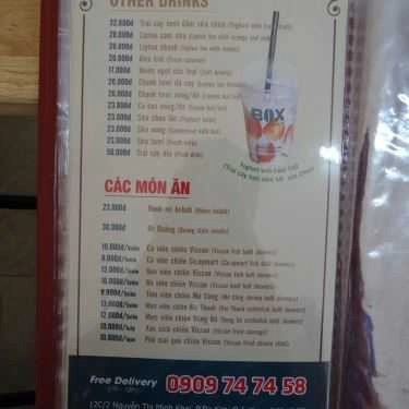 Thực đơn- Shop online Trái Cây Tươi 18 - Trái Cây Dầm & Nước Ép
