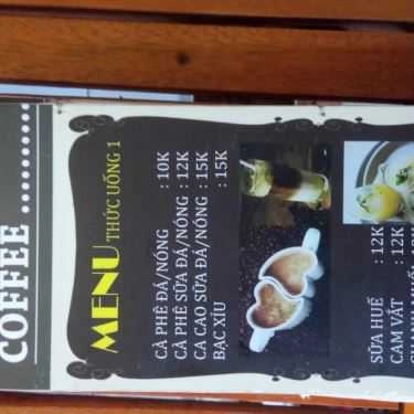 Thực đơn- Box Coffee - Nguyễn Thị Huỳnh