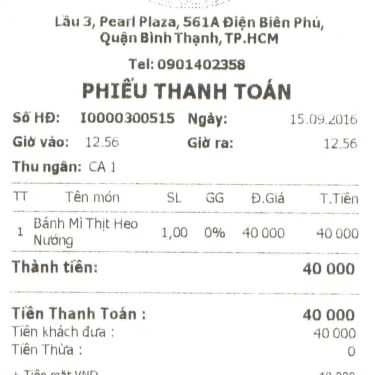 Món ăn- Tiệm Bánh Bread & Drink - Bánh Mì Pat
