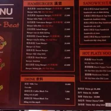 Thực đơn- Ăn vặt Burger Beat