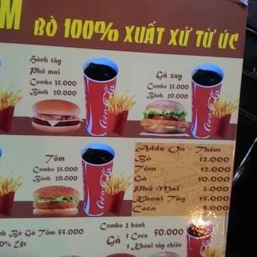 Thực đơn- Ăn vặt Burger Nhà Làm