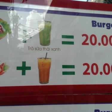 Thực đơn- Ăn vặt Burger Tu - Nơ Trang Long