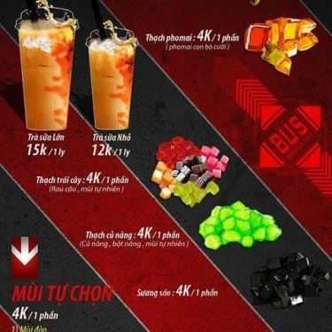 Thực đơn- Cafe Bus - Buble Tea