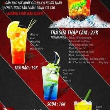 Thực đơn- Cafe Bus - Buble Tea