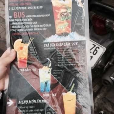 Thực đơn- Cafe Bus - Buble Tea