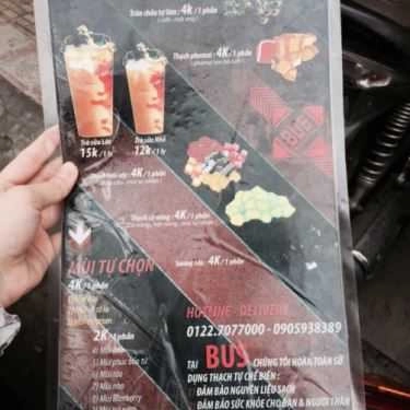 Thực đơn- Cafe Bus - Buble Tea