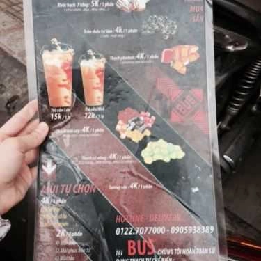 Thực đơn- Cafe Bus - Buble Tea