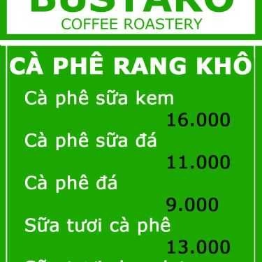 Thực đơn- Bustaro Cafe - Cafe Hạt Rang