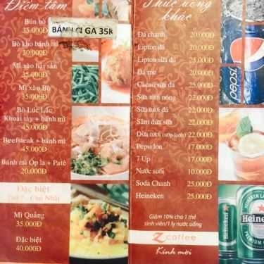 Thực đơn- Thảo Viên - Cà Phê Khuyến Học