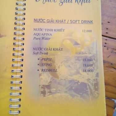 Thực đơn- NyCúp Cafe & Sinh Tố