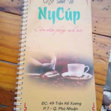 Thực đơn- NyCúp Cafe & Sinh Tố