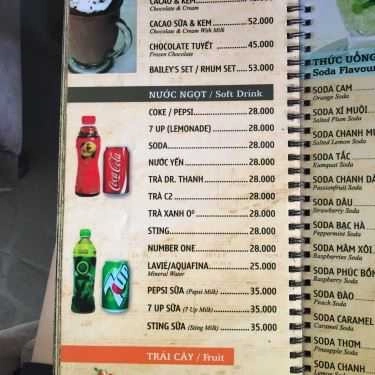 Thực đơn- Cà Phê Phố