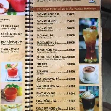 Thực đơn- Cà Phê Phố