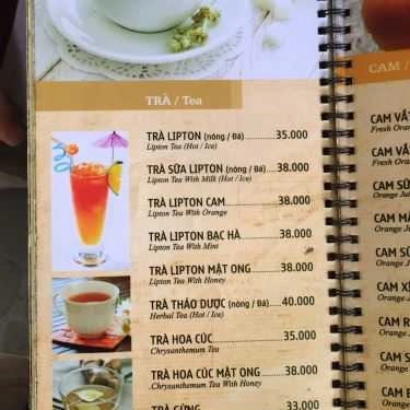 Thực đơn- Cà Phê Phố