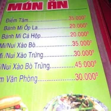 Thực đơn- Thủy Mộc Coffee - Lê Hữu Kiều