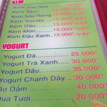 Thực đơn- Thủy Mộc Coffee - Lê Hữu Kiều