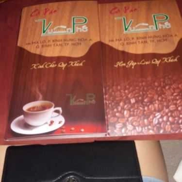 Thực đơn- Vườn Phố Cafe