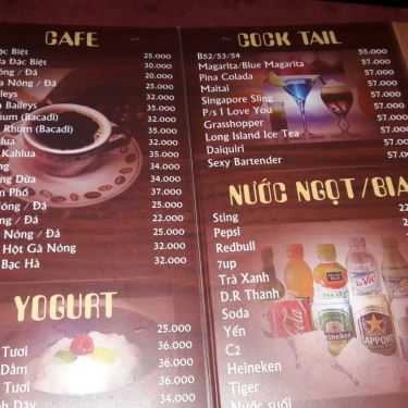 Thực đơn- Vườn Phố Cafe