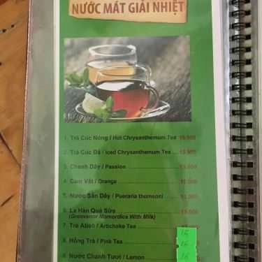 Thực đơn- Bảo My Cafe