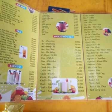 Thực đơn- Cây Si - Cafe & Nước Giải Khát