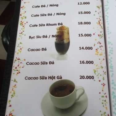 Thực đơn- Đất Việt Cafe - Tô Ký