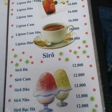 Thực đơn- Đất Việt Cafe - Tô Ký