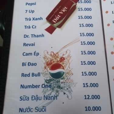 Thực đơn- Đất Việt Cafe - Tô Ký