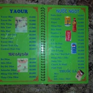 Thực đơn- Thảo Nguyên - Cafe & Kem