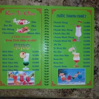Thực đơn- Thảo Nguyên - Cafe & Kem