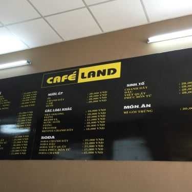 Thực đơn- Land Coffee - Nguyễn Duy Trinh