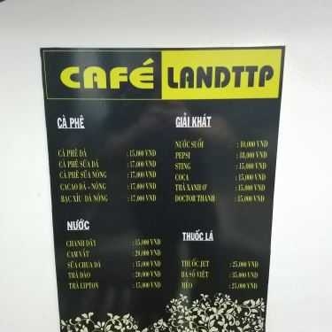 Thực đơn- Cafe LANDTTP