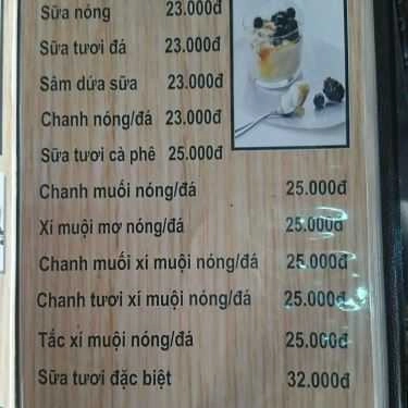 Thực đơn- Nai Cafe
