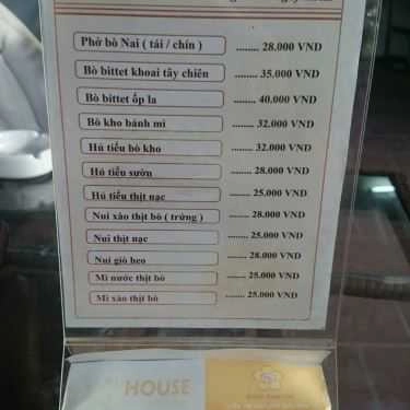 Thực đơn- Nai Cafe