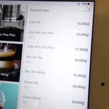 Thực đơn- Phin Điện Cafe