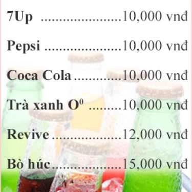 Thực đơn- Púm Cafe - Phan Huy Ích