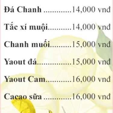 Thực đơn- Púm Cafe - Phan Huy Ích